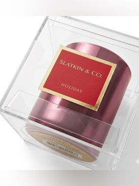 NIB Slatkin Gorgeous Red candle new in box
